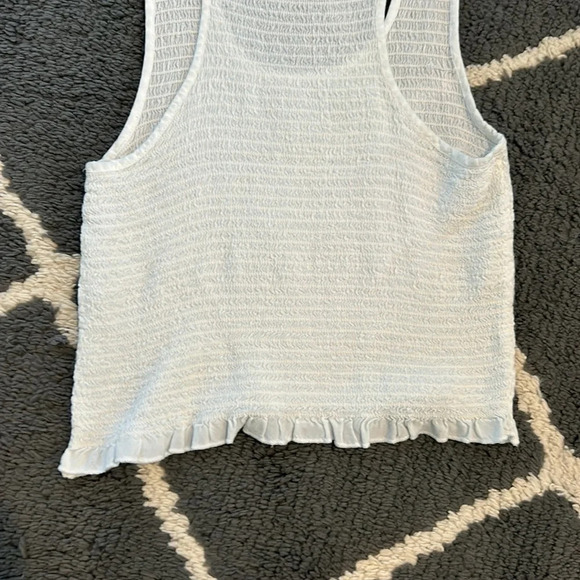 Cropped Ruffled Racerback Tank - Picture 5 of 5